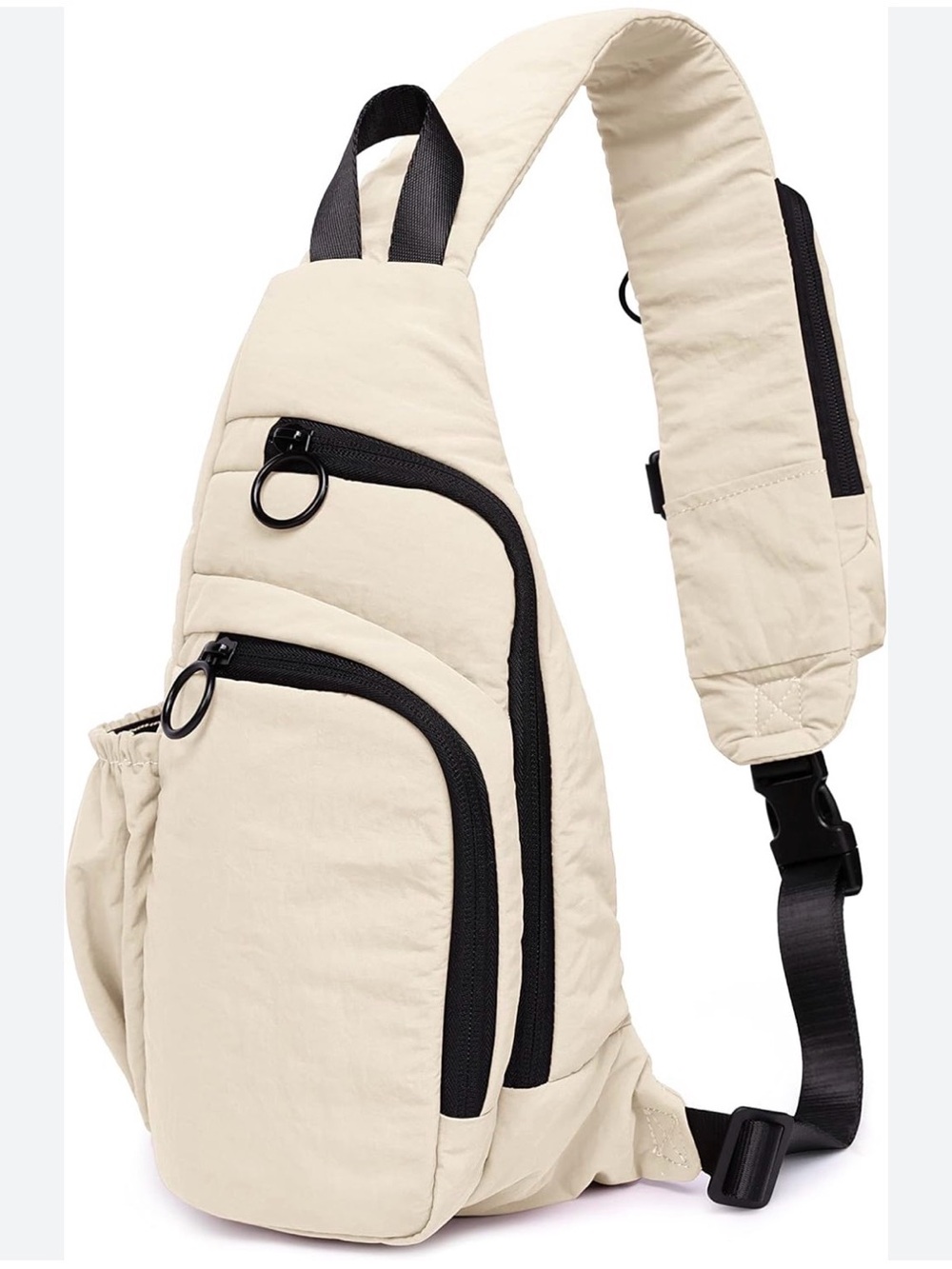 Free People Renegade Women's  Adjustable Strap Crossbody Sling Bag Ivory NWT